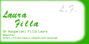 laura filla business card